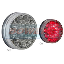 Sim 3188 12v/24v 90mm Round LED Rear Fog Lamp/Light
